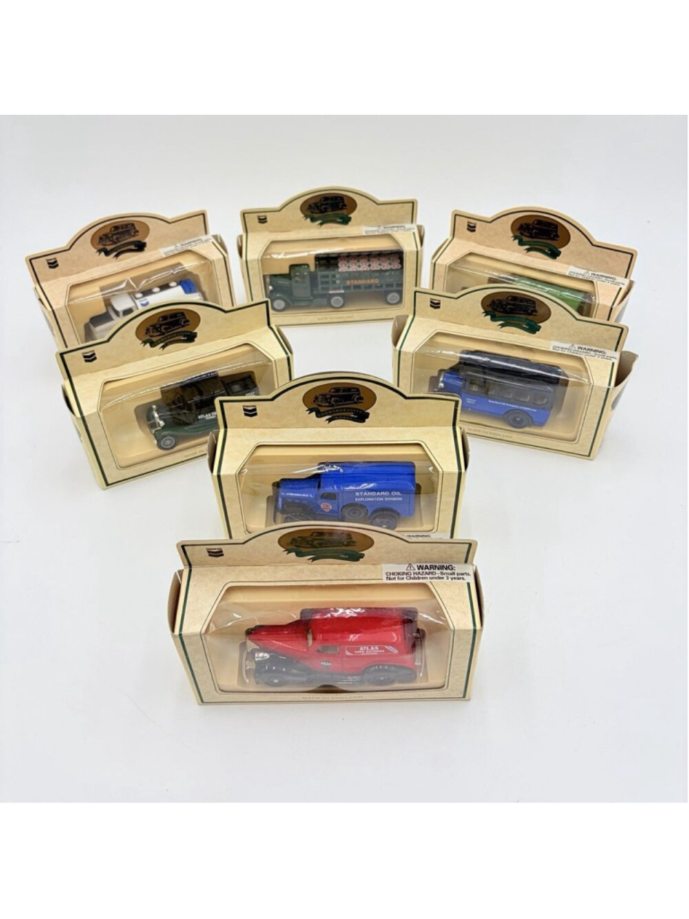 LLEDO CHEVRON Commemorative Models COMPLETE 7 DIECAST Vehicle Set BOXED